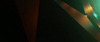 Karanlık vadi üzerinde fütürist uçuşlar ve parlak deniz mavisi ve turuncu dijital manzara.