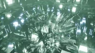 Soyut teknoloji arkaplanının 3 boyutlu canlandırması