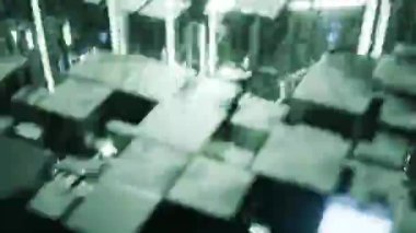 Soyut fütürist arka plan. 3d illüstrasyon