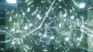 Işıklı soyut fraktal