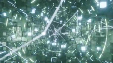 Parlak çizgileri olan soyut arkaplan