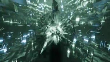 Parlak çizgileri olan soyut arkaplan.