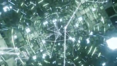 Parlayan bir camın soyut arkaplanı