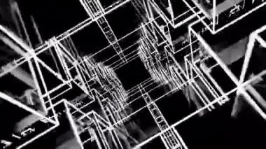 3D soyut teknoloji dijital yüksek teknoloji arkaplanı.