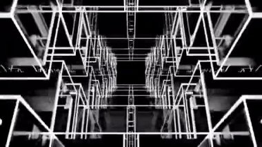 Soyut teknolojinin 3 boyutlu tanıtımı dijital hi tech konsepti pankart arka planı için hazır