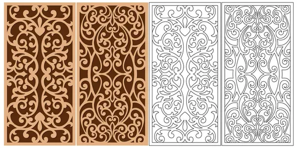 Dekoratif duvar panelleri Jali dizayn CNC desen, lazer kesim desen, yönlendirici CNC kesme Jali Laser dantel desenli dekoratif panel seti