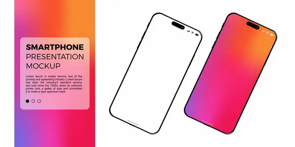 Gerçekçi bir akıllı telefon modeli. Beyaz arka planda izole edilmiş bir cep telefonu vektörü. Aygıt ön görünümü. Gölgeli üç boyutlu cep telefonu. Ui ux sunumu için gerçekçi, yüksek kalite akıllı telefon modeli.