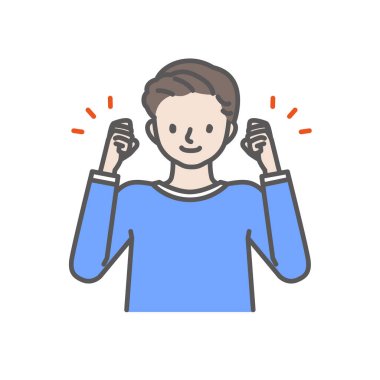 Gülümseyerek bağırsaklarını döken neşeli bir genç çocuk.