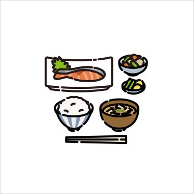 Menü: Japon yemeği, ızgara somon balığı.