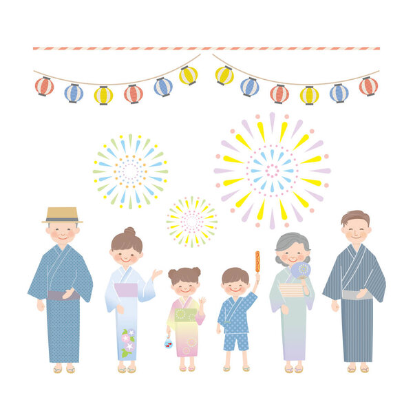 Summer festival for two families