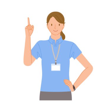 Spor salonu personeli (gülümseyen genç kadın):