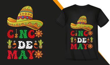 Cinco de Mayo t-shirt tasarımı