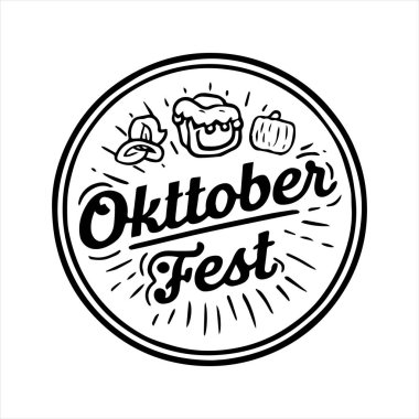 Hand drawn oktoberfest element collection clipart