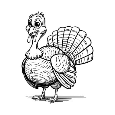 Mutlu şükranlar hindi vektörü elementleri 