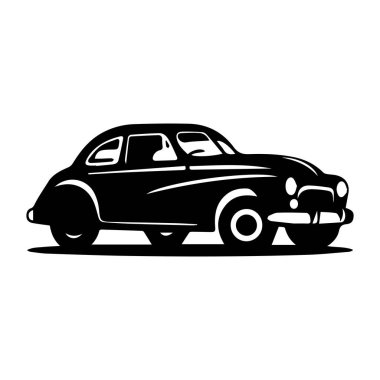 Minimalist araba logo şablonu