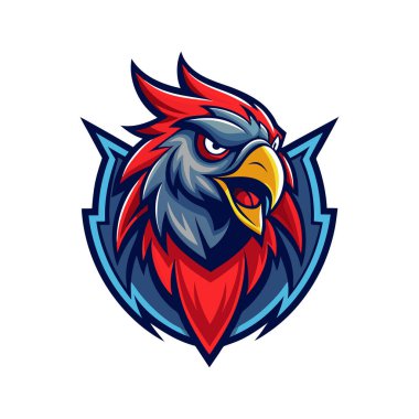  Maskot logosu hayvan yüzü vektör çizimi