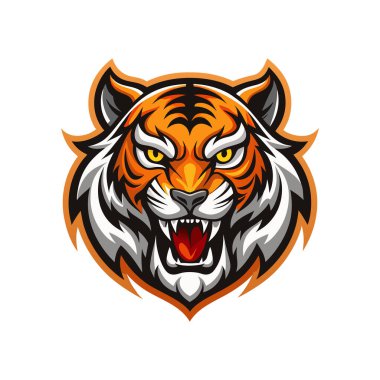  Maskot logosu hayvan yüzü vektör çizimi