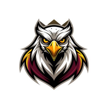  Maskot logosu hayvan yüzü vektör çizimi