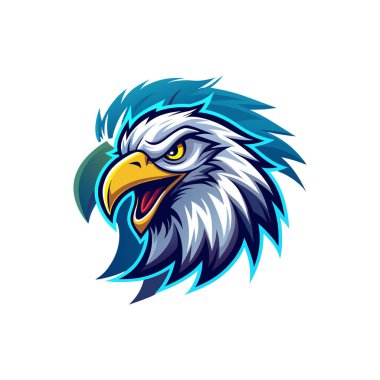  Maskot logosu hayvan yüzü vektör çizimi