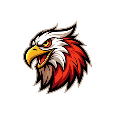  Maskot logosu hayvan yüzü vektör çizimi