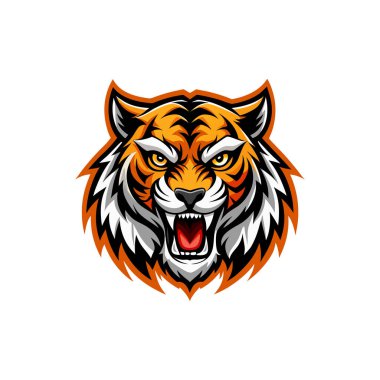  Maskot logosu hayvan yüzü vektör çizimi