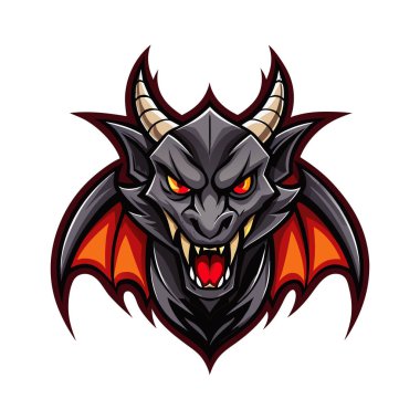  Maskot logosu hayvan yüzü vektör çizimi