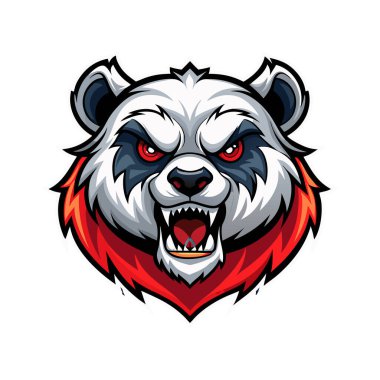  Maskot logosu hayvan yüzü vektör çizimi