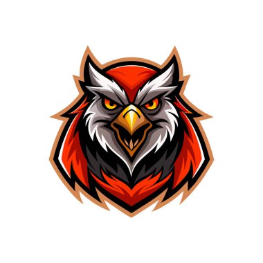  Maskot logosu hayvan yüzü vektör çizimi