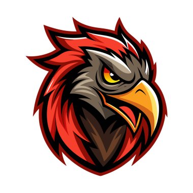  Maskot logosu hayvan yüzü vektör çizimi