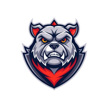  Maskot logosu hayvan yüzü vektör çizimi