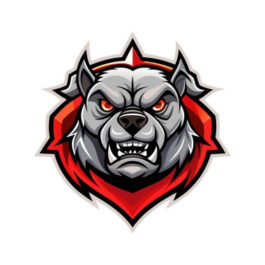  Maskot logosu hayvan yüzü vektör çizimi