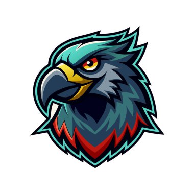  Maskot logosu hayvan yüzü vektör çizimi