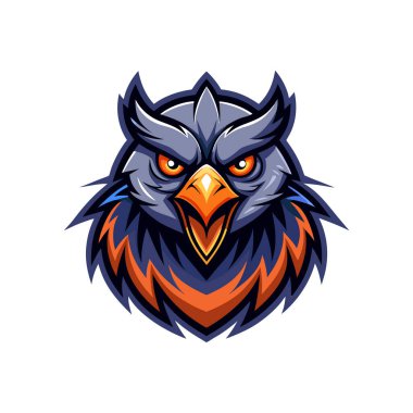  Maskot logosu hayvan yüzü vektör çizimi