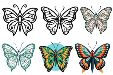 Kelebek vektör sanat ve illüstrasyon  