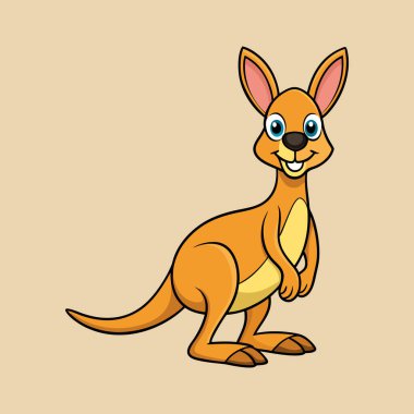 kanguru vektör sanatı ve çizimi 
