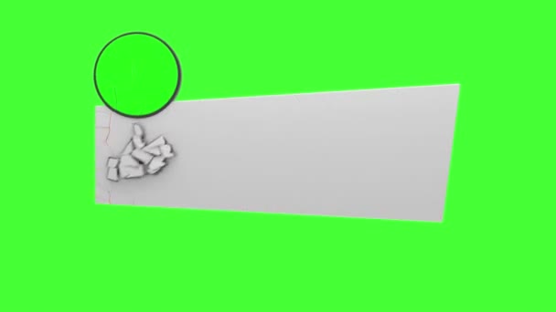 Render Animowany Dolny Trzeci Efekt Voronoi Wymiennikiem Logo1080P60Fps10 Sec — Wideo stockowe