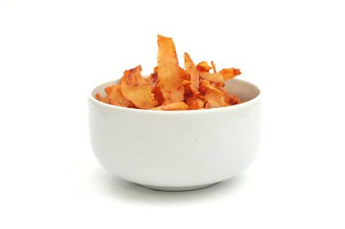 Beyaz kasede baharatlı çerez.