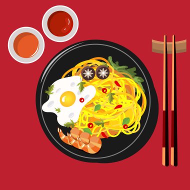 vektör Çin eriştesi