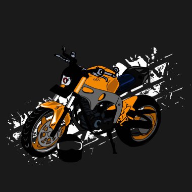 T-shirt için supermoto vektörü