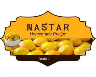 ramazan keki için etiket ürünü