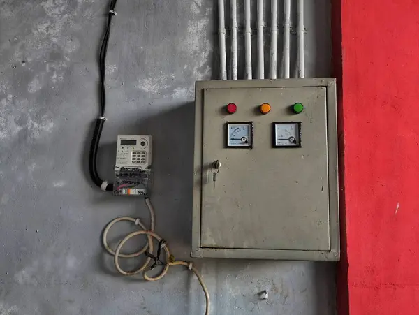 electrical electrical panel with red and white color