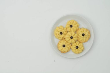 Bayram yemekleri için pişirilmiş şırınga kekleri.