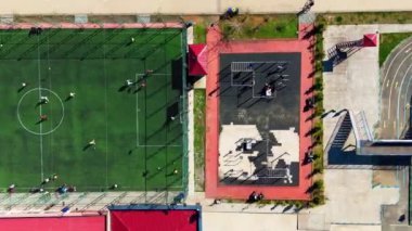 Çin şehrinin havadan görünüşü