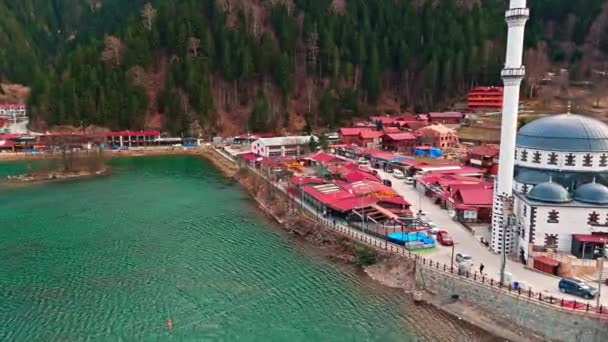 Uzungol Trabzon 호수와 Uzungol 마을의 2024년 2일에 웅골과 마을의 아름다운 — 비디오