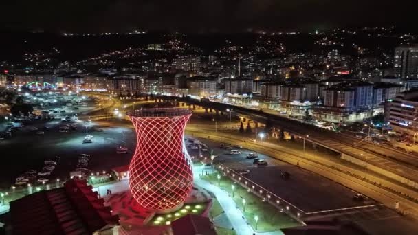 Меркез Ризе Турция Вид Воздуха Культовый Город Ризе Марта 2024 — стоковое видео