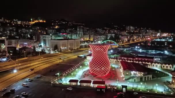 Merkez Rize Turecko Aerial View Rize Iconic Attractions March 2024 — Stock video