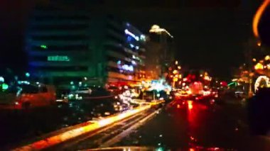 New York şehrinin gece manzarası