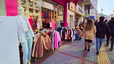 Barselona şehrinin caddesi