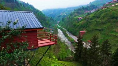 Çin şehrinin manzarası