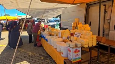 Markette taze sebzeler